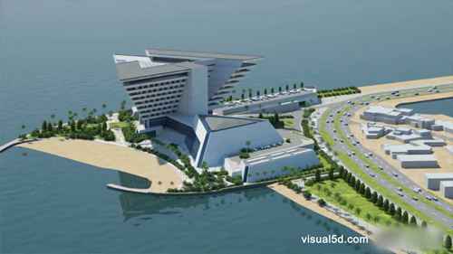 施工模拟：卡塔尔多哈港