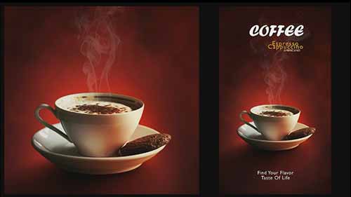 运用PS设计极简主义的咖啡价目表海报
