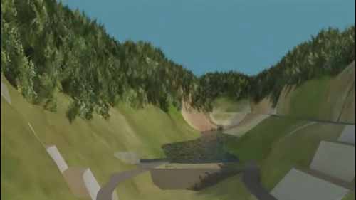 3D动画展示如何建造大坝