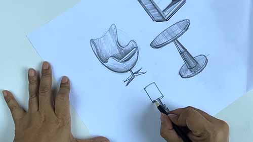 如何绘制家具草图——基本形状