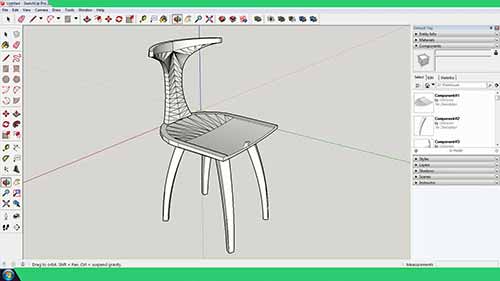 如何在sketchup中制作椅子