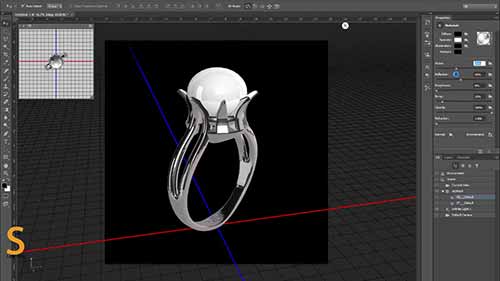 珠宝3D渲染图PS教程